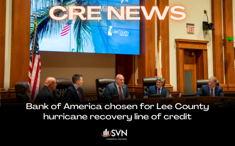 Bank of America Chosen For Lee County Hurricane Recovery Line of Credit