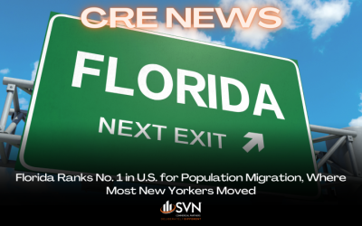 Florida Ranks No. 1 in U.S. for Population Migration, Where Most New Yorkers Moved